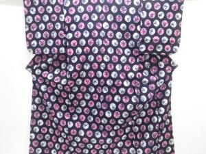 アンティーク　有松鳴海本絞り　水玉模様着物